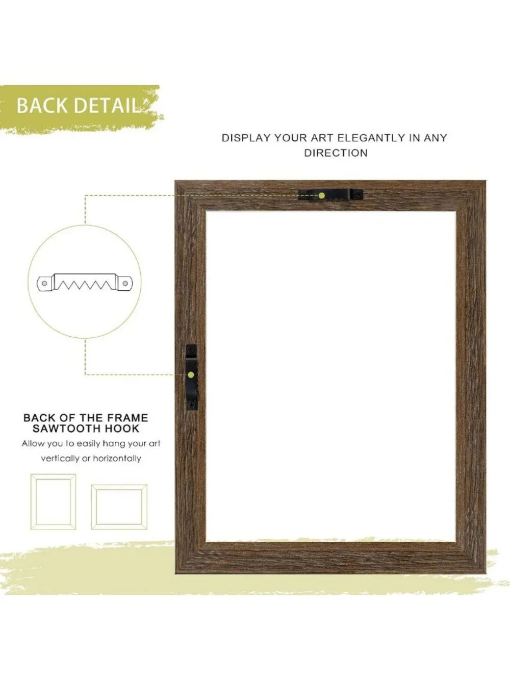 11x14 Brown Canvas Floater Frame - 0.9